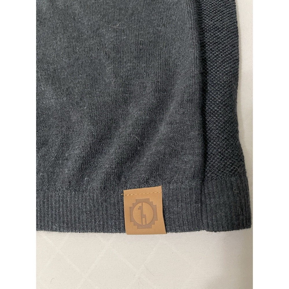 PAKA Mens Sweater XL Blue Royal Alpaca Blend Handmade Pullover Knit Crewneck - Picture 2 of 6